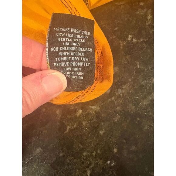 Baby Phat Women's Orange Long Sleeve Cutout Crop Top Size L - Picture 9 of 9